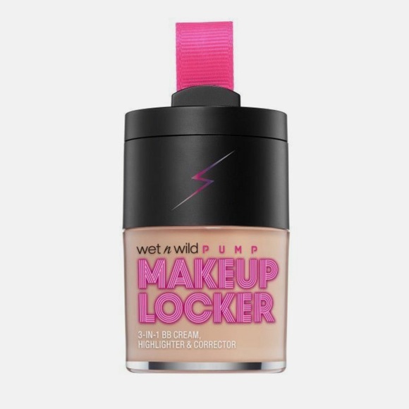 NWT Wet N Wild Pump Makeup Locker 3-in-1 BB Cream Highlighter & Corrector - Picture 1 of 1